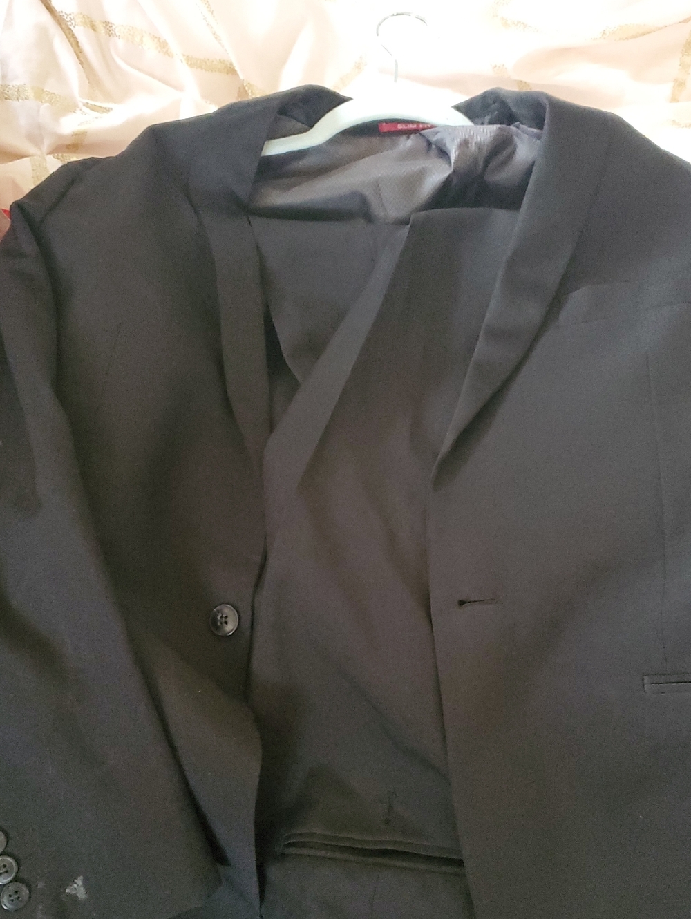 Men's Black Single-Breasted Suit Jacket - Classic Tailored Blazer